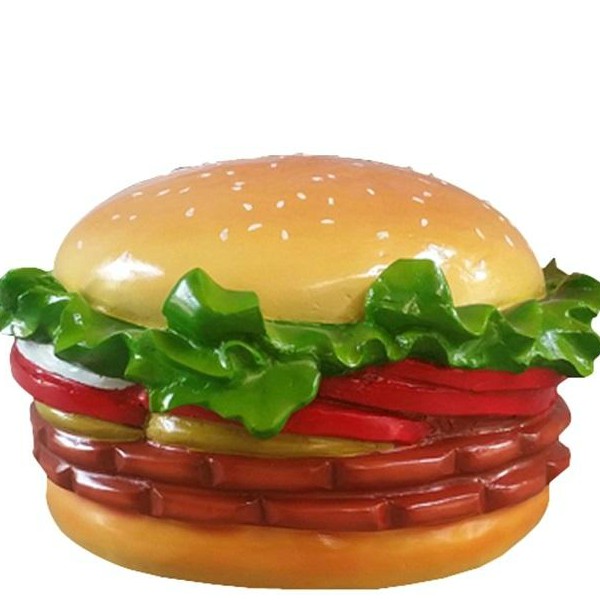 Mô hình chiếc bánh hamburger được làm từ chất liệu composite D60cm