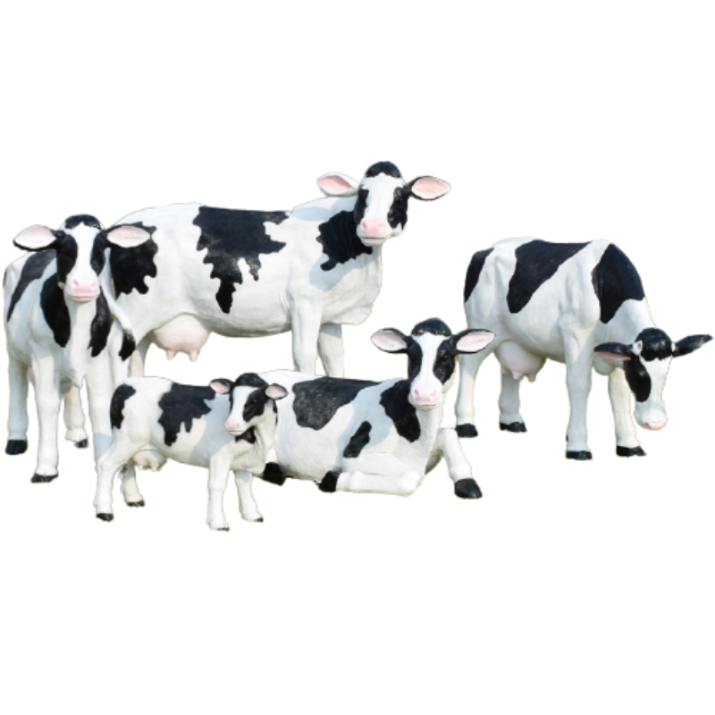 Mô hình đàn bò sữa bằng composite fpr Cao 160cm Dài 170cm